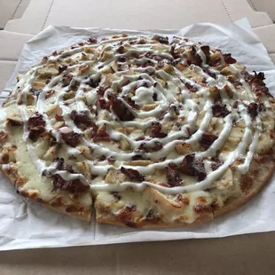 Chicken Bacon Ranch Pizza