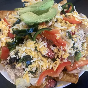 "Regular"-sized Southwest Salad ($16.95) is enormous.
