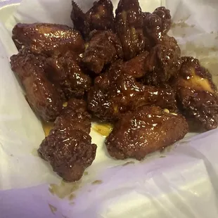 order of 10 honey garlic wings