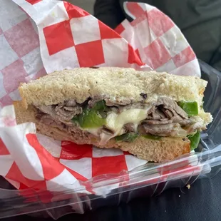 I don't know how to explain this Philly on homemade bread.