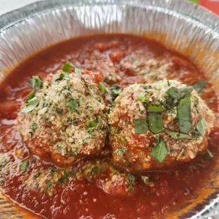 The meatballs were delicious.!
