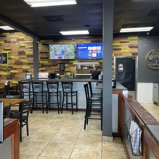 Inside Main street pizza
