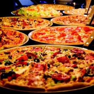 Pizza Ranch's buffet offers a variety of pizzas. If you don't see your favorite, you can request it and they'll make it for you!