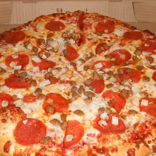 pizza, food