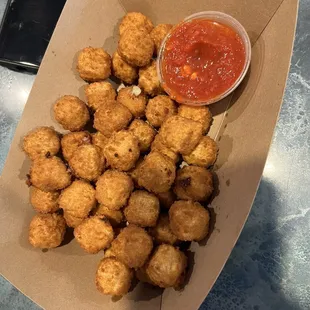 Cheese balls (not sure if that's the name on the menu)