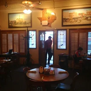 Texas style inside...