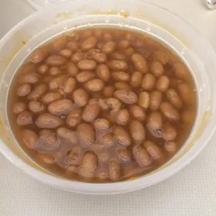 Baked beans to go