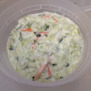 Coleslaw to go