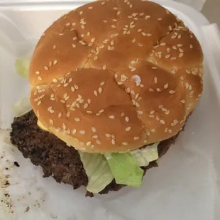 1/2 pound jumbo burger!