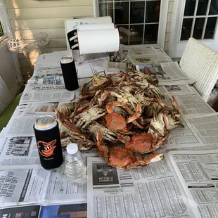 A boat load of crabs compliments of Jason.