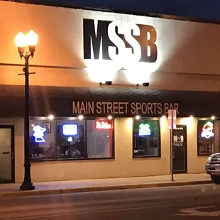 the outside of the building