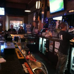 sushi and sashimi, interior