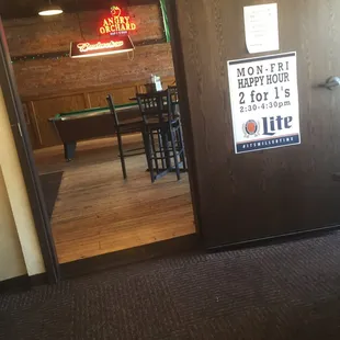 Bar room w/pool table, large room but too many people to take picture of it.