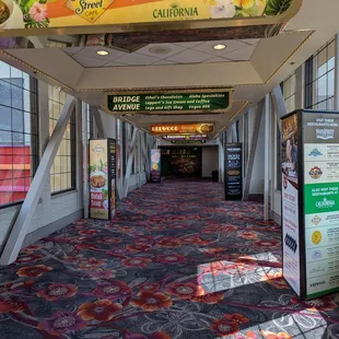 The walking bridge that connects the Main Street Station to the California Hotel. Easy access!