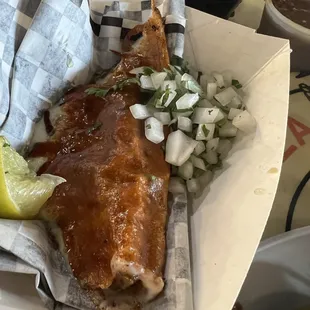 Keto chorizo taco, cheese shell.