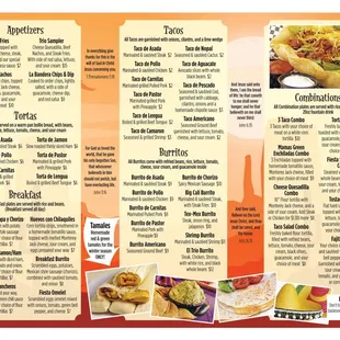 Main Street Tacos Menu