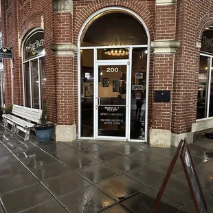 Outside front entrance