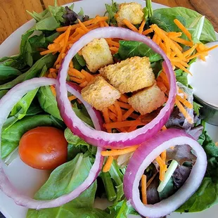 Salad with Blue Cheese Dressing...