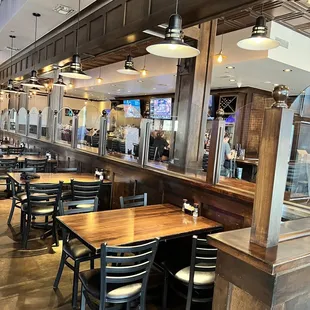 the interior of the restaurant