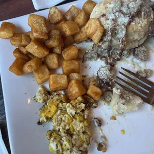 Parmesan cheese does not belong on top of biscuits and gravy EVER