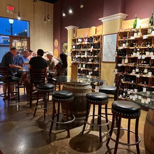 people sitting at the bar