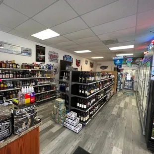 the inside of the store