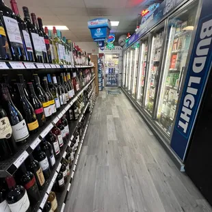 the aisle of the store