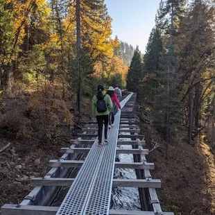 Hiking on the flumes