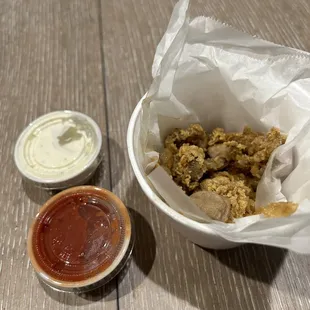 Small fried clam bellies