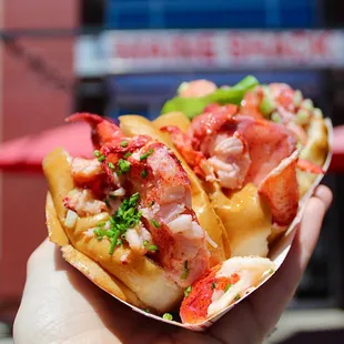 I could tell how fresh Maine Shack&apos;s lobster was the second I bit into the Brown Butter roll - the lobster meat was so juicy, sweet &amp; tender