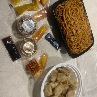 the contents of the meal