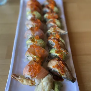 Solano Roll (no tuna) and Broadway Roll $15 each