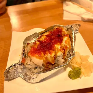 Bay Scallop Baked Roll