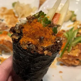 Salmon Skin Hand Roll