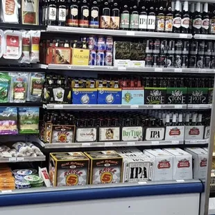 Great selection of popular craft beers.
