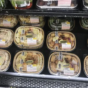 Oven ready prepared veggie dishes