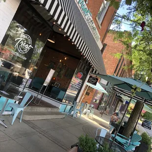 Storefront/patio area