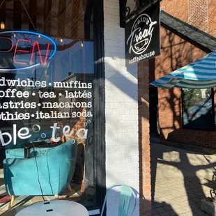 Outdoor seating available:)