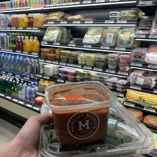 Homemade salsa and to go salad