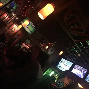 people sitting at the bar