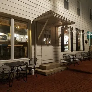 outside