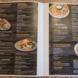 menu, bagels