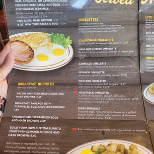 pancakes, menu