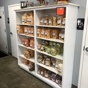 a display of food
