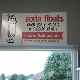 soda floats over 150 flavors