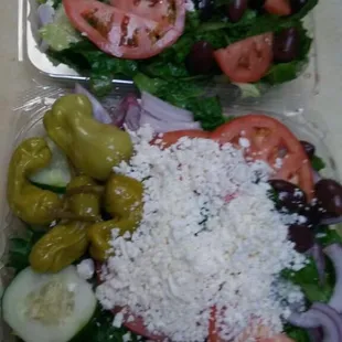 Our great salads!! They&apos;re perfect regular, or with fried or grilled chicken