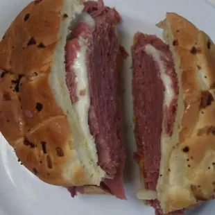 The corned beef ruben is perfect.The restaurants has very great service,everyone is nice &amp; smiling,the deliveries are always on time!