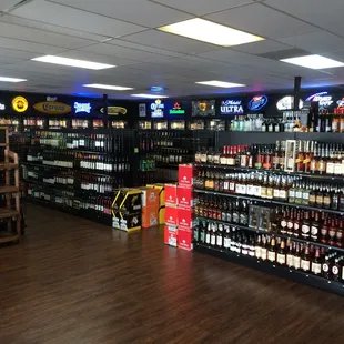 Our large selection of beer, wine, and spirits.