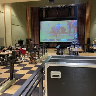 Second dining room with projection tv