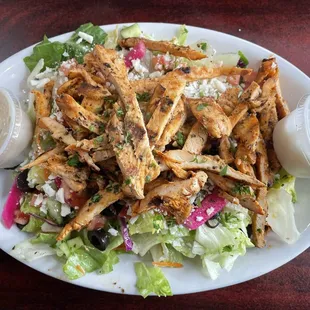 Greek Salad with chicken
